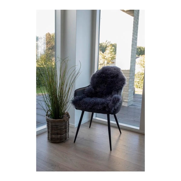 Antracytowa syntetyczna skóra 50x85 cm – House Nordic-image-1