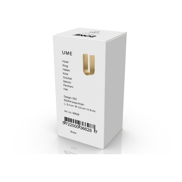 Ścienny haczyk ze stali nierdzewnej w kolorze złota Ume – Zone-image-2