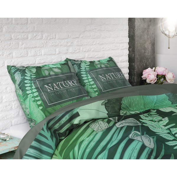 Bawełniana pościel jednoosobowa Pure Cotton Organic Nature, 140x200/220 cm-image-1