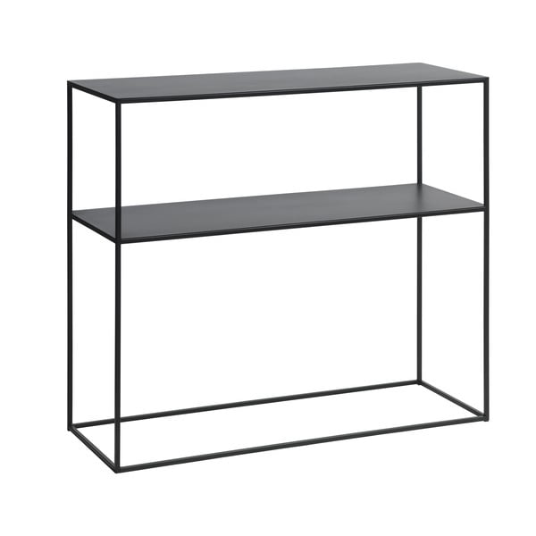 Czarna metalowa konsola 35x90 cm Pebble – Unique Furniture-image-2