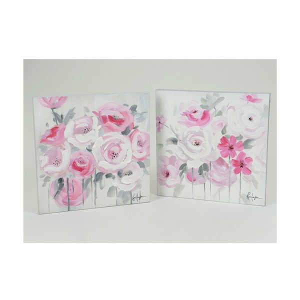 Obrazy Floral Roses 50x50 cm, 2 szt.