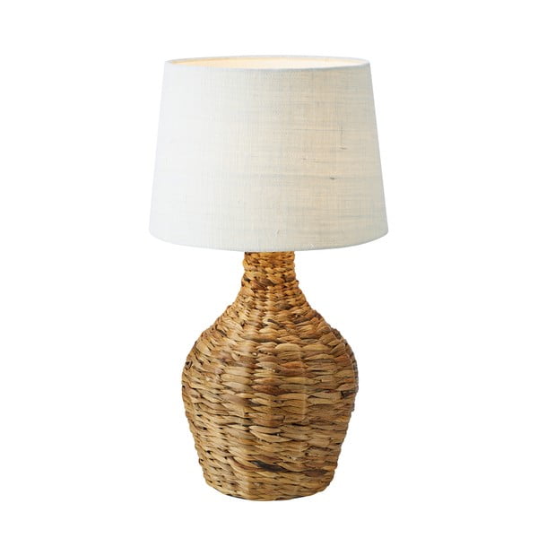 Beżowo-naturalna lampa stołowa z kloszem z juty (wysokość 58 cm) Paglia – Markslöjd