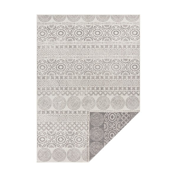 Szaro-biały dywan odpowiedni na zewnątrz Ragami Circle, 120x170