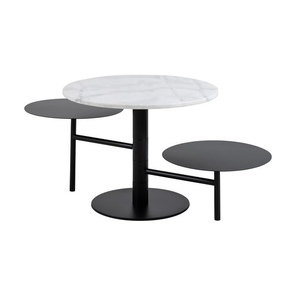 Biały okrągły stolik ø 60 cm Lahti – Actona-image-2