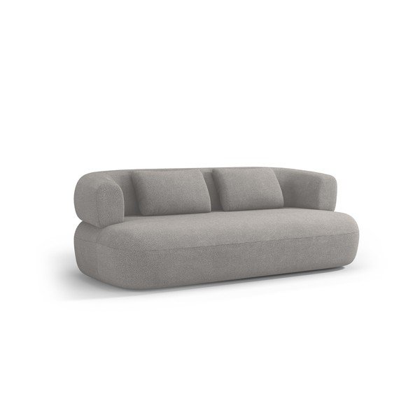 Jasnoszara sofa z materiału bouclé 178 cm Jenny – Micadoni 