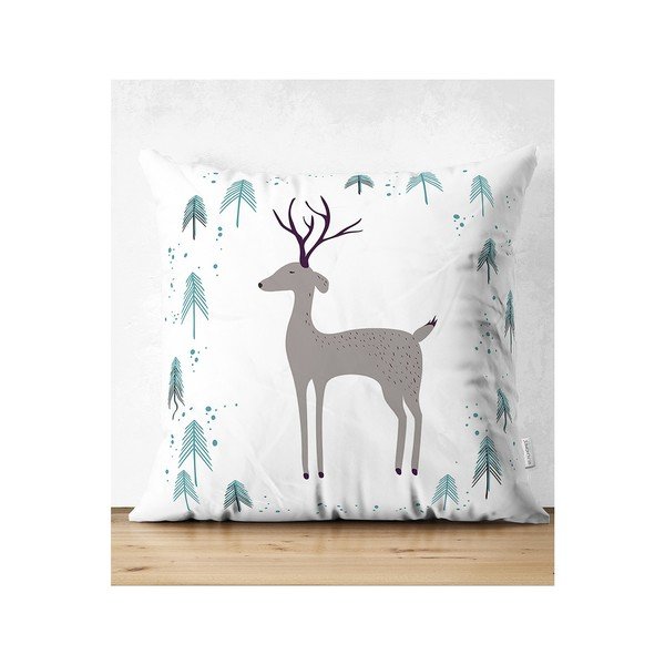 Zestaw 4 świątecznych poszewek na poduszki i bieżnika Minimalist Cushion Covers Winter Wonderland-image-4