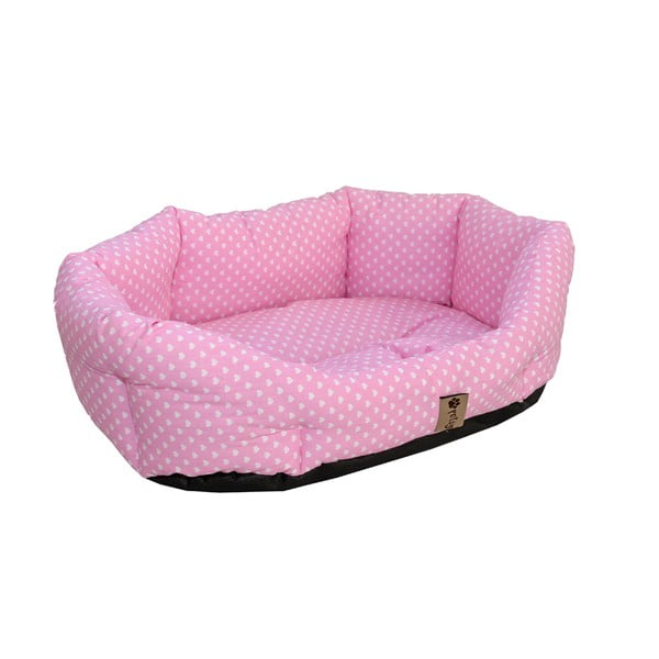 Różowe bawełniane legowisko 65x50 cm Pinky – Petsy