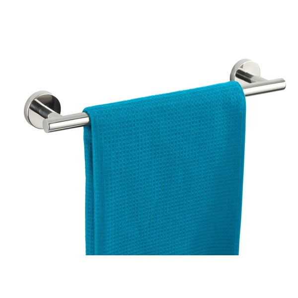 Ścienny wieszak na ręczniki ze stali nierdzewnej w kolorze srebra z połyskiem Bosio – Wenko-image-3