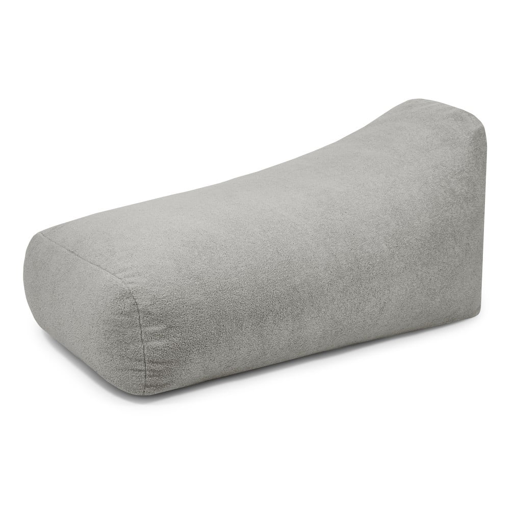 Jasnoszary worek do siedzenia z materiału bouclé Snug Long 140 – SLOWDOWN