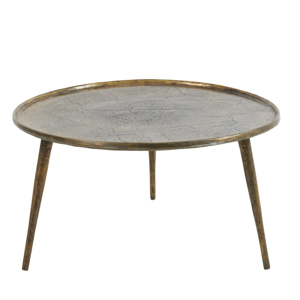 Metalowy okrągły stolik w kolorze brązu ø 67,5 cm Babina – Light & Living