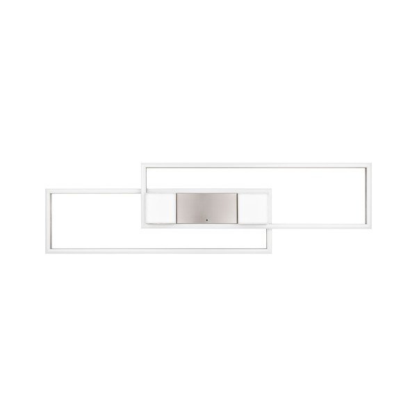 Lampa sufitowa LED ze zdalnym sterowaniem i ściemniaczem w kolorze srebra 28x100 cm Albany – Trio-image-3