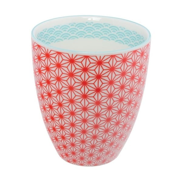 Czerwono-niebieski porcelanowy kubek do herbaty Tokyo Design Studio Star