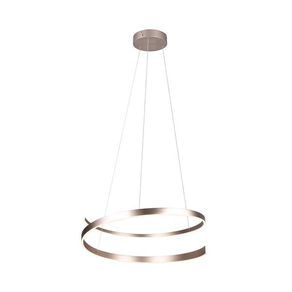 Szara lampa wisząca LED ze sterowaniem głosowym/mobilną aplikacją i metalowym kloszem ø 75 cm Cinardi – CINQUE-image-2