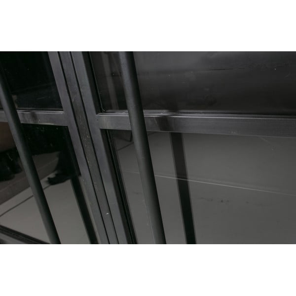 Czarna metalowa witryna 99x170x44 cm Exhibit – WOOOD-image-1