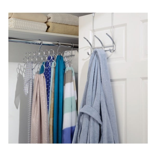 Wiszący metalowy wieszak na szaliki i apaszki Axis – iDesign-image-3