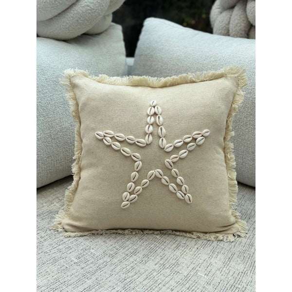 Bawełniana poszewka na poduszkę 43x43 cm Seashells – Mioli Decor