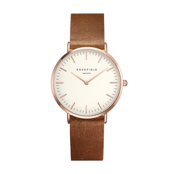 Brązowy zegarek damski Rosefield The Tribeca