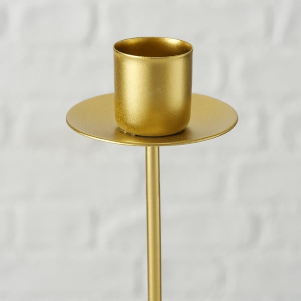 Zestaw 3 świeczników w kolorze złota Boltze Kimo-image-1