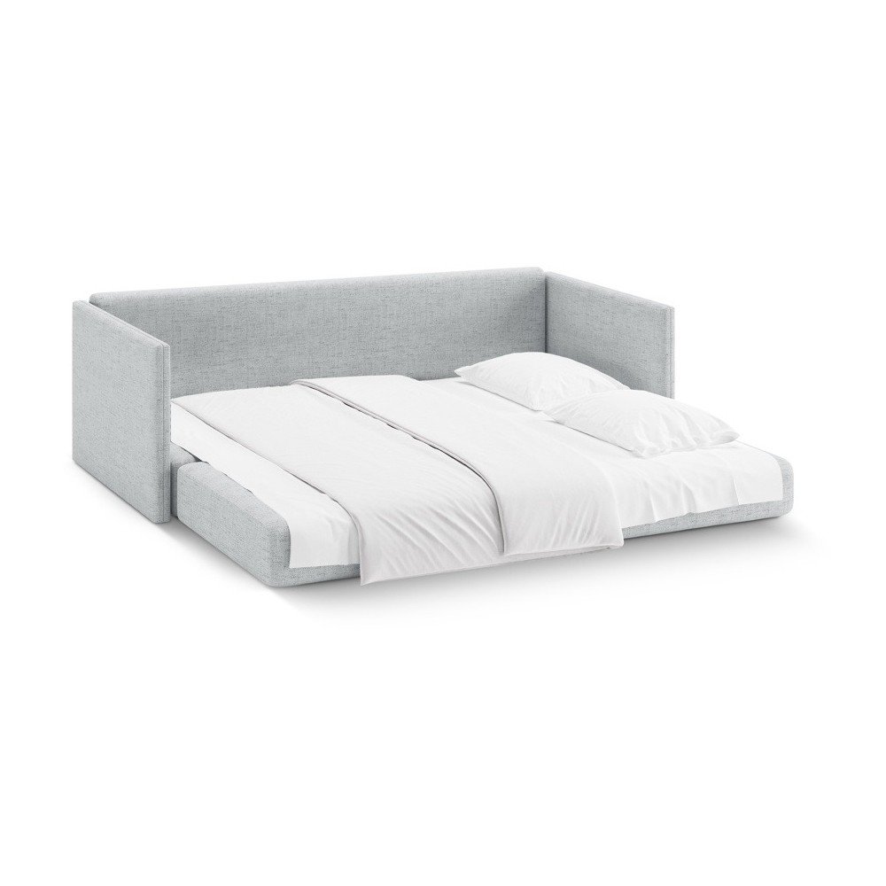 Jasnoszara rozkładana sofa z tkaniny szenilowej 209 cm Shannon – Cosmopolitan Design (zdjęcie 4)