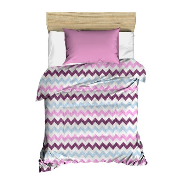 Fioletowa pikowana narzuta na łóżko Cihan Bilisim Tekstil Linea, 160x230 cm