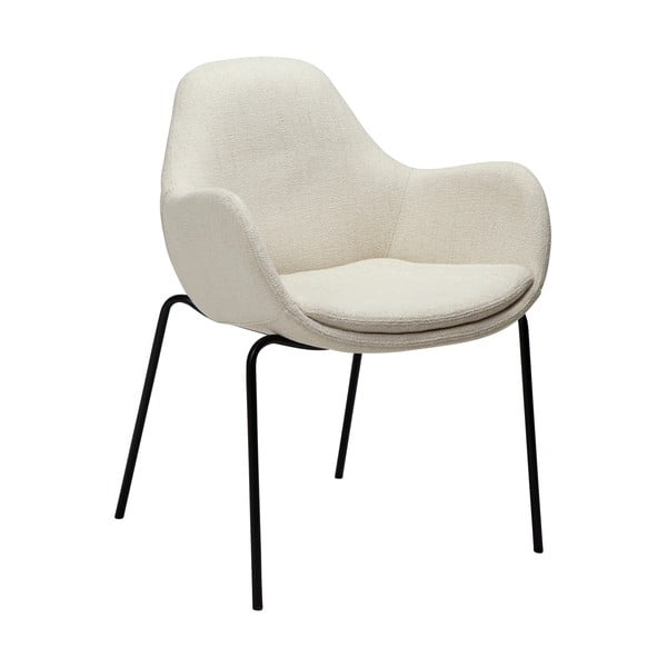 Kremowy fotel z materiału bouclé Zimmer – DAN-FORM Denmark