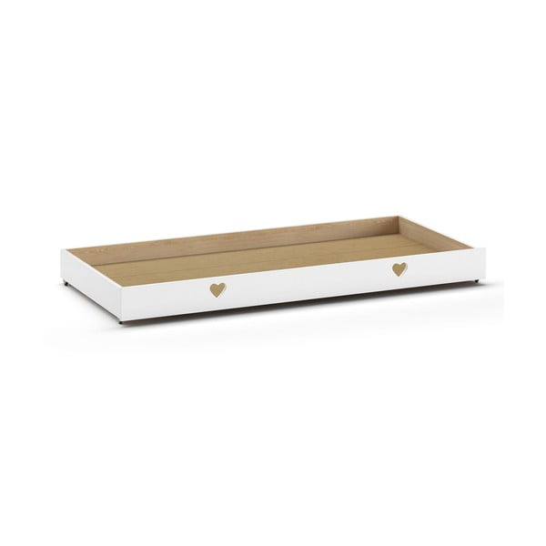 Biała szuflada pod łóżko dziecięce 90x200 cm Amori – Vipack