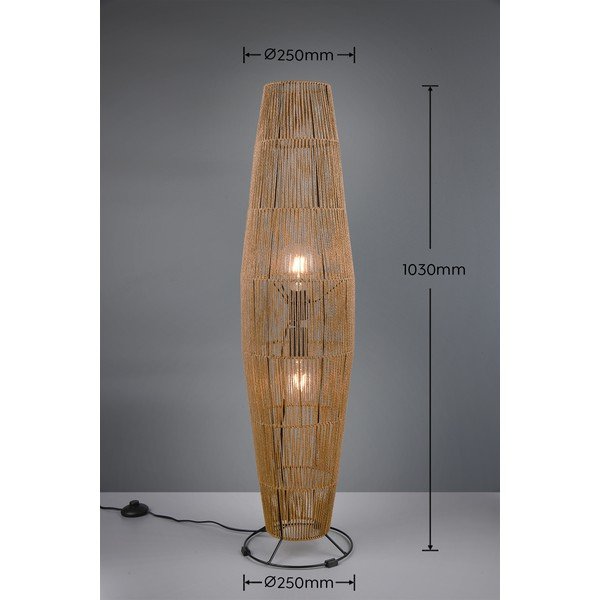 Naturalna lampa stojąca (wys. 103 cm) Miki – Reality-image-3