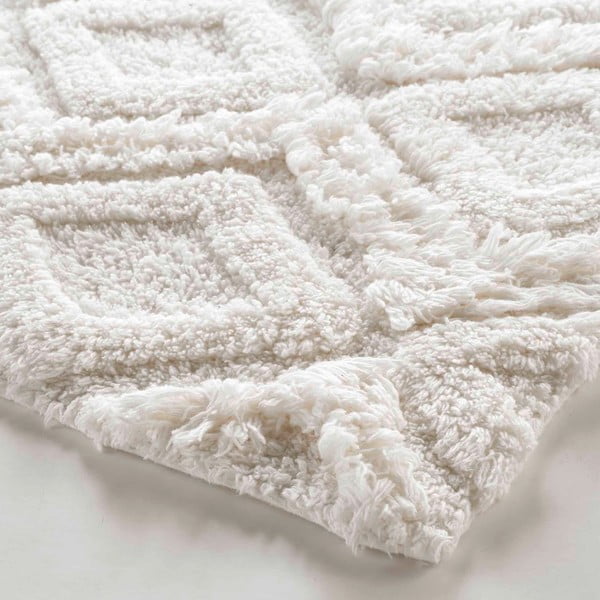 Biały dywanik łazienkowy 50x80 cm Ikatis – douceur d'intérieur-image-2