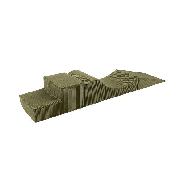 Piankowy plac zabaw 3 szt. w kolorze khaki wysokość 30 cm 45x193 cm – Meowbaby