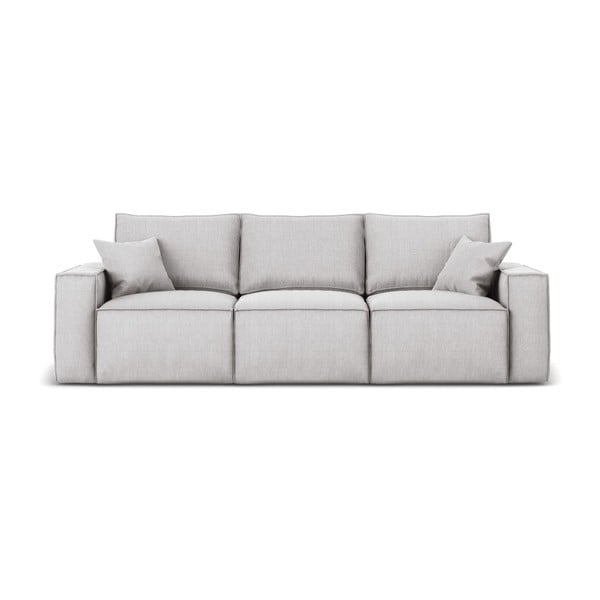 Jasnoszara sofa Cosmopolitan Design Miami, 245 cm