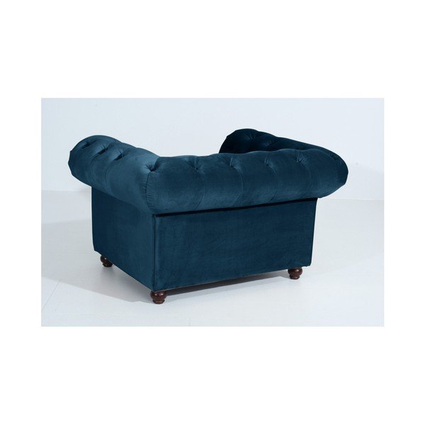 Niebieski fotel Max Winzer Orleans Velvet-image-3