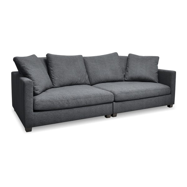 Antracytowa sofa 3-osobowa Vivonita Hugo-image-3