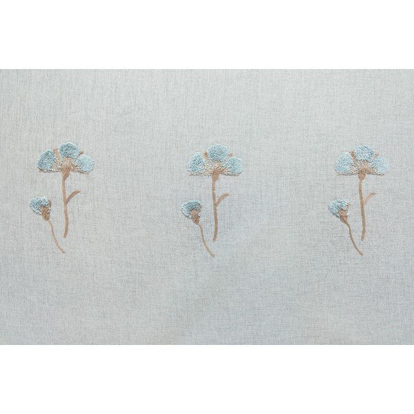 Biało-niebieska firanka 140x260 cm Elba – Mendola Fabrics-image-3