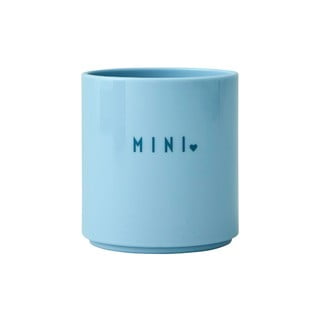 Jasnoniebieski kubek dla dzieci Design Letters Mini Darling