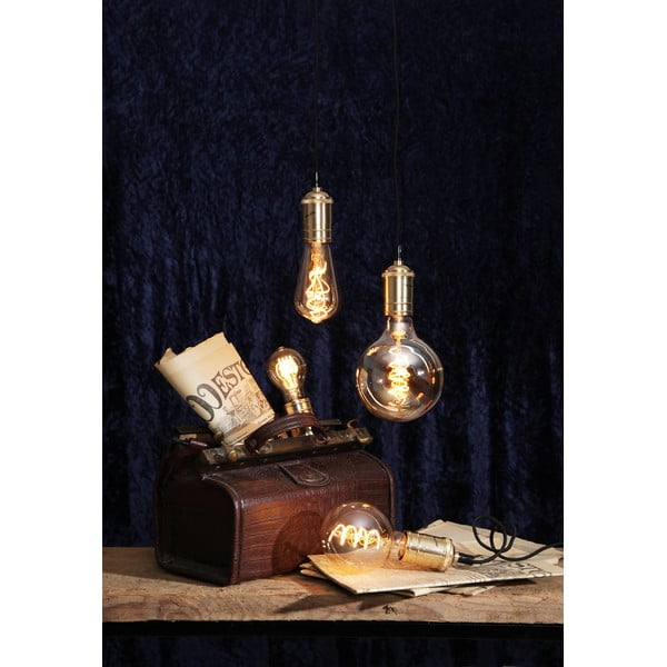 Żarówka filamentowa ze ściemniaczem i ciepłym światłem z gwintem E27, 3 W Spiral Filament – Star Trading-image-1