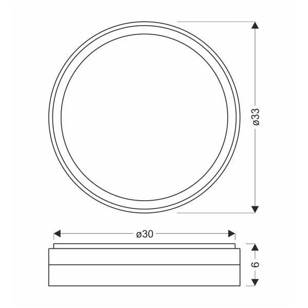 Lampa sufitowa LED w biało-złotym kolorze ø 33 cm Florida – Candellux Lighting-image-3