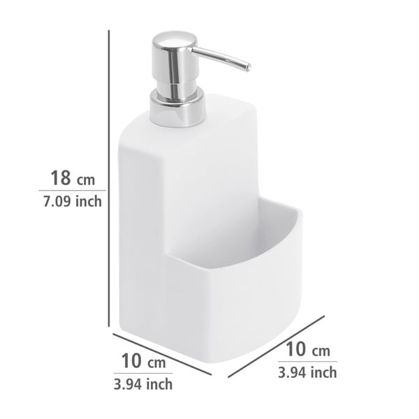 Biały dozownik do mydła w płynie Wenko Festival-image-3