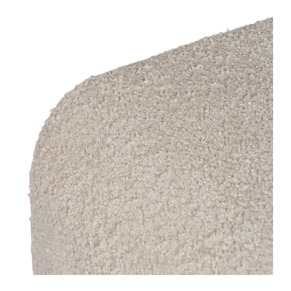 Beżowy puf z materiału bouclé Suave – Ixia-image-3