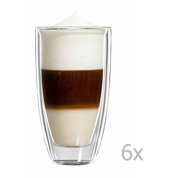 Zestaw 6
  dużych kubków na latte macchiato bloomix Roma