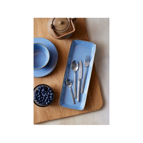 Stalowe sztućce w kolorze matowego srebra 16 szt.  – Bitz-image-4