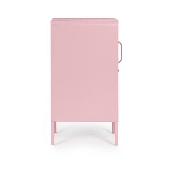 Jasnoróżowa metalowa szafka z zamkiem 35x76x40 cm Cambridge – Yes Everyday-image-4