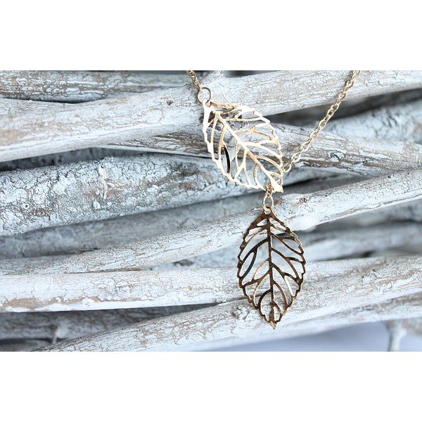 Naszyjnik Golden Leaf-image-1