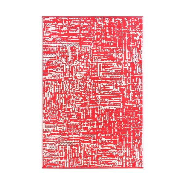 Czerwono-biały dwustronny dywan zewnętrzny Green Decore Take, 90x150 cm