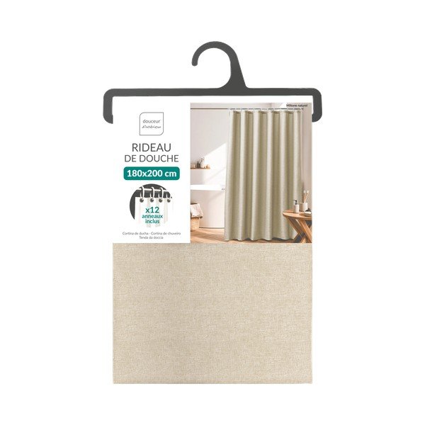 Beżowa zasłona 180x200 cm Miltone – douceur d'intérieur-image-2
