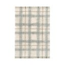 Kremowo-szałwiowy bawełniany dywan odpowiedni do prania/tkany ręcznie 140x190 cm Tartan Blue Sage – Lorena Canals