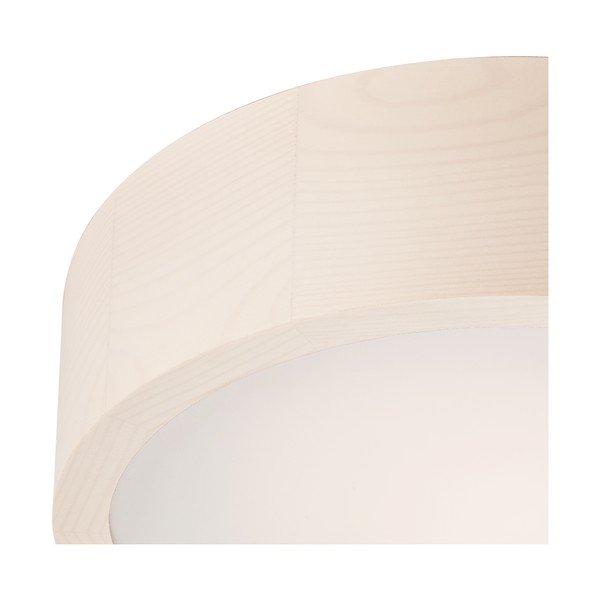 Biała lampa sufitowa ze szklanym kloszem ø 27 cm Eveline – LAMKUR-image-3