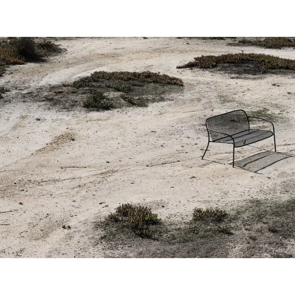 Szara metalowa ławka ogrodowa Yua Wire – Blomus-image-4