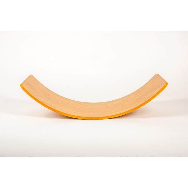 Deska bukowa do balansowania z pomarańczową krawędzią Utukutu, dł. 82 cm