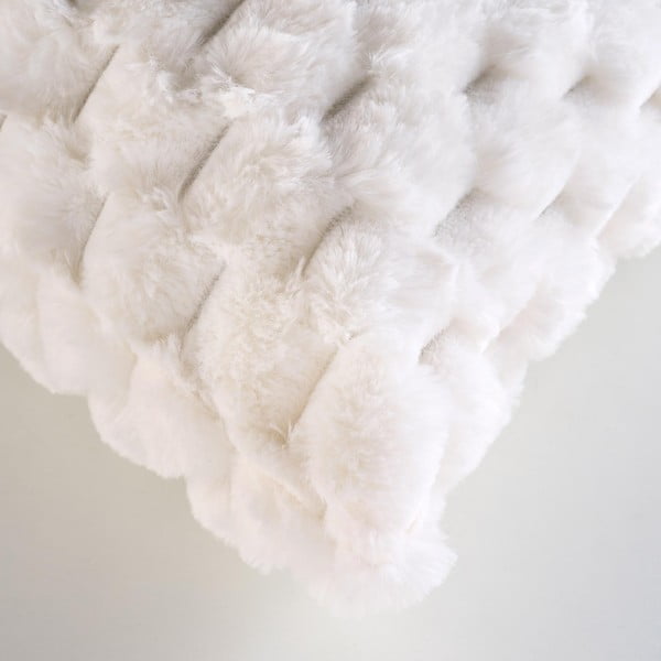 Poduszka dekoracyjna ze sztucznego futra 45x45 cm Frosty – douceur d'intérieur-image-2