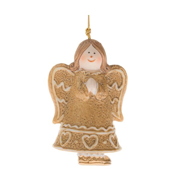 Ozdoba świąteczna ceramiczna 8 cm Angel – Dakls